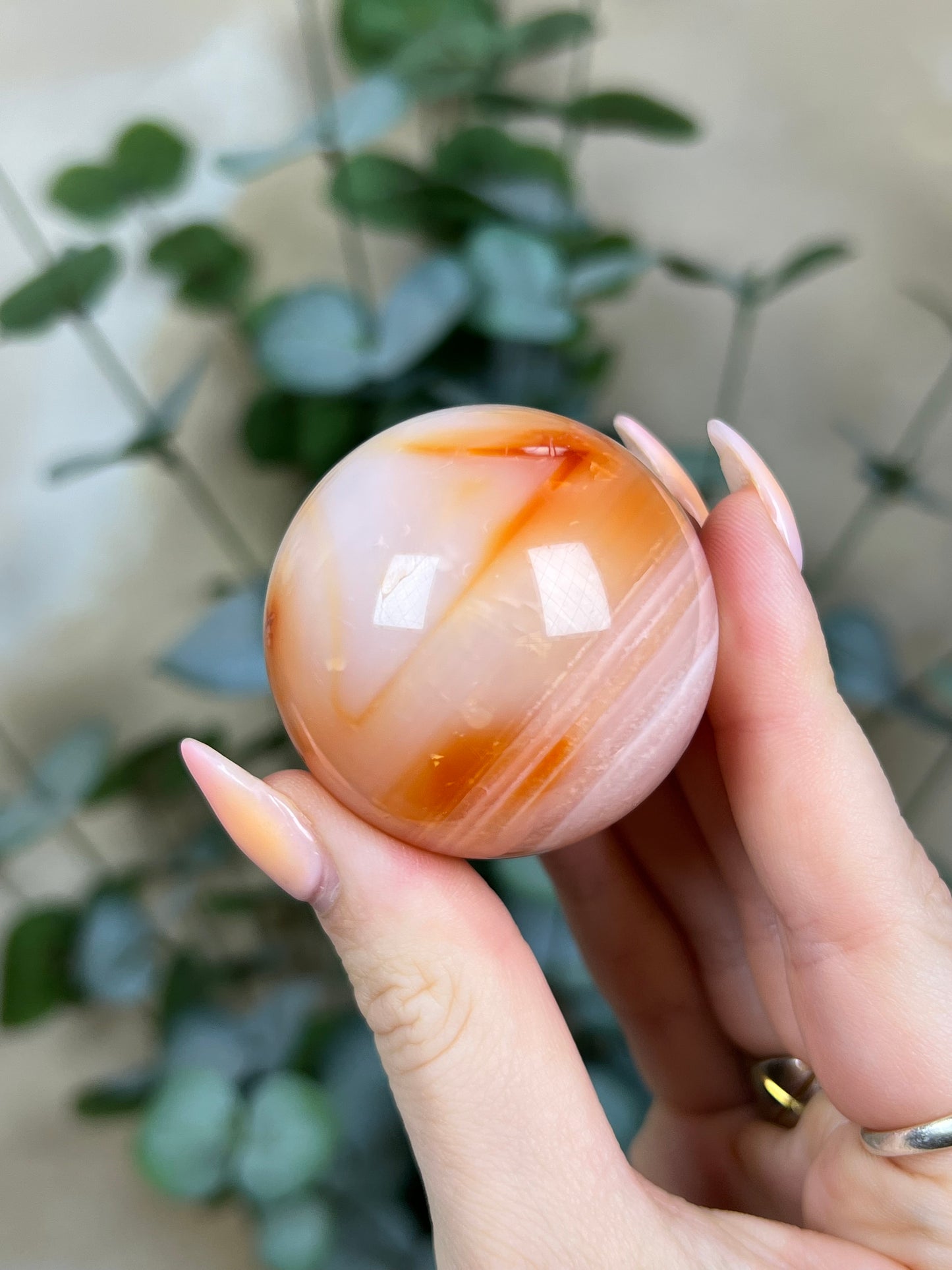Carnelian Sphere, Brazilian (27AJ)