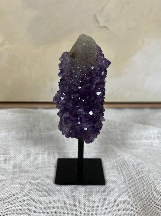 Amethyst Calcite Stalactite on Stand (91AA)