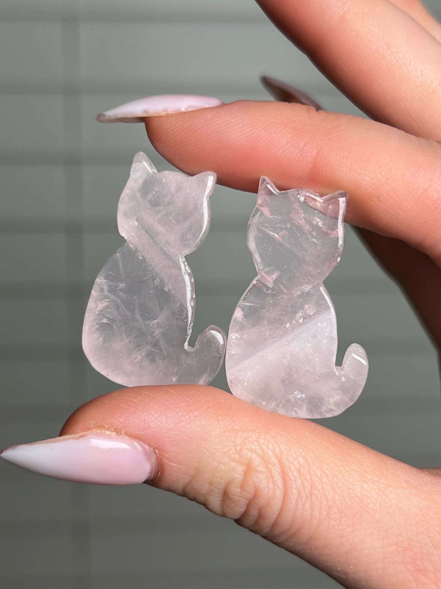 Rose Quartz Kitties