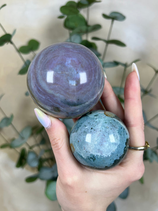 Sea Jasper Spheres (17AC, 29AB)