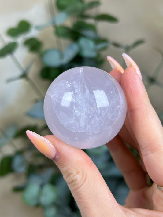 Periwinkle Rose Quartz Sphere (24AN)