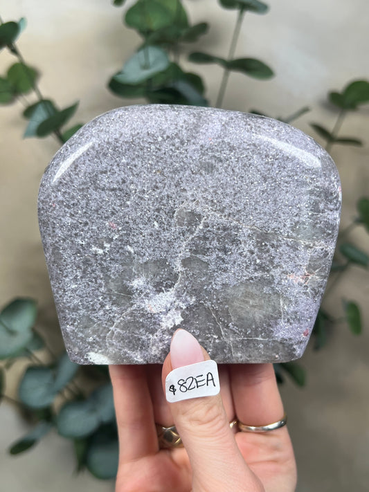 Purple Mica with Pink Tourmaline Freeforms (82EA, 90EA)