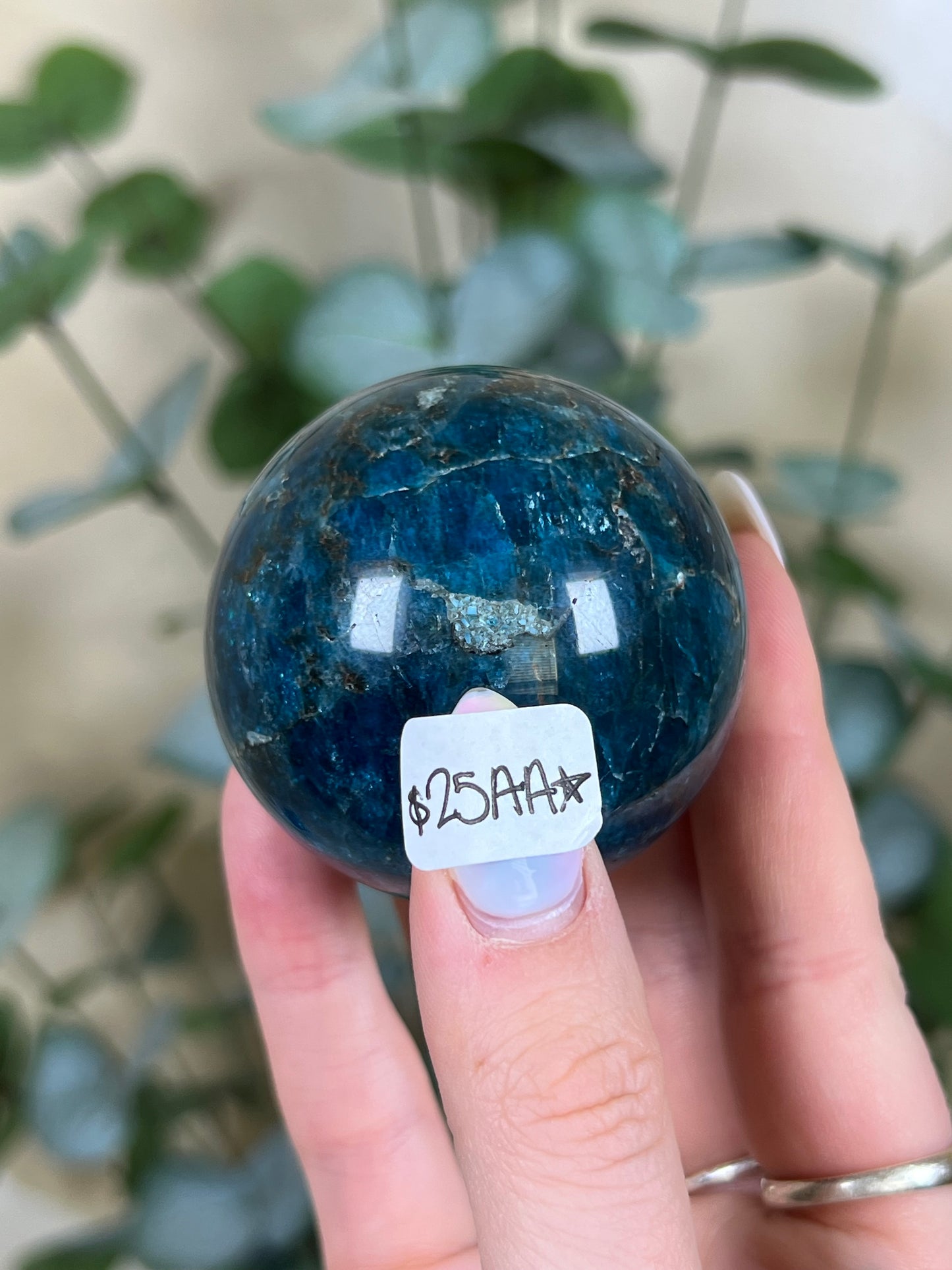 Blue Apatite Spheres (23AD, 25AA)
