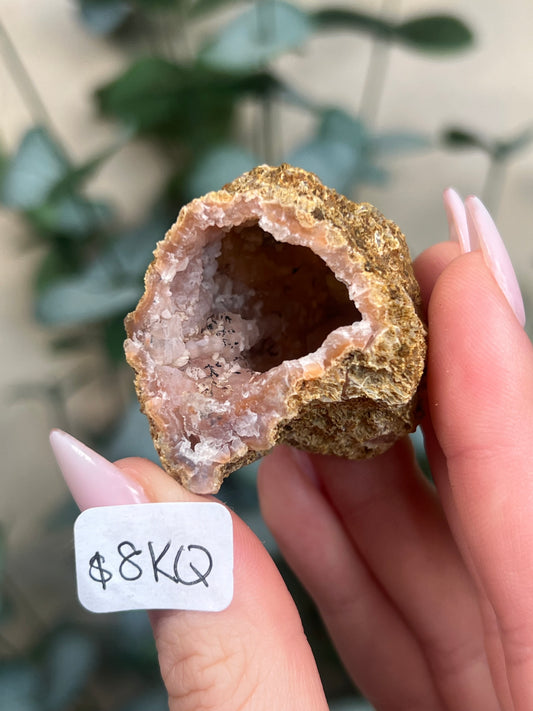 Pink Chalcedony Geodes (8 options)