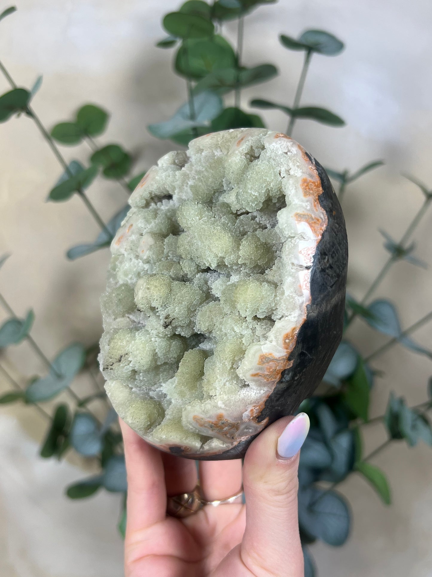 Mint Peach Amethyst Cut Base (127AB)