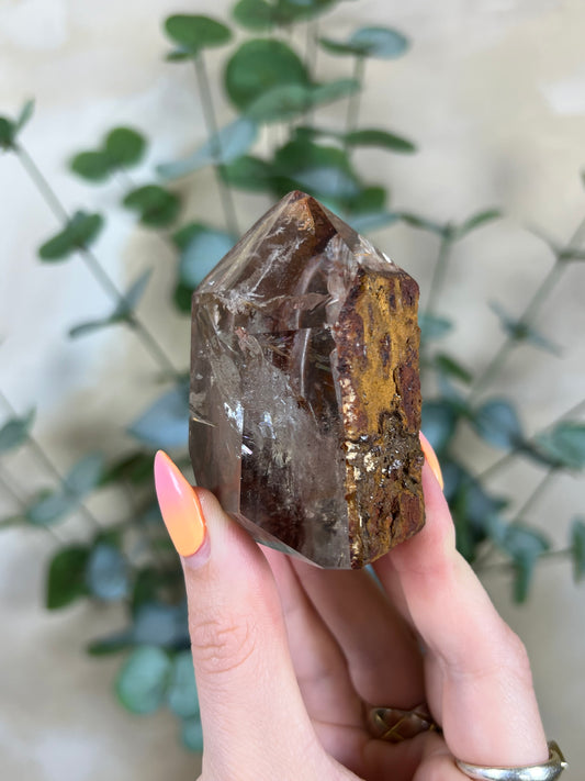 Firey Inclusion Quartz Tower (66AA)