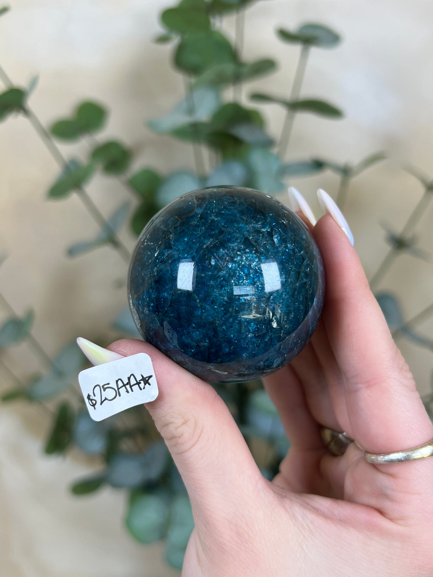 Blue Apatite Spheres (23AD, 25AA)