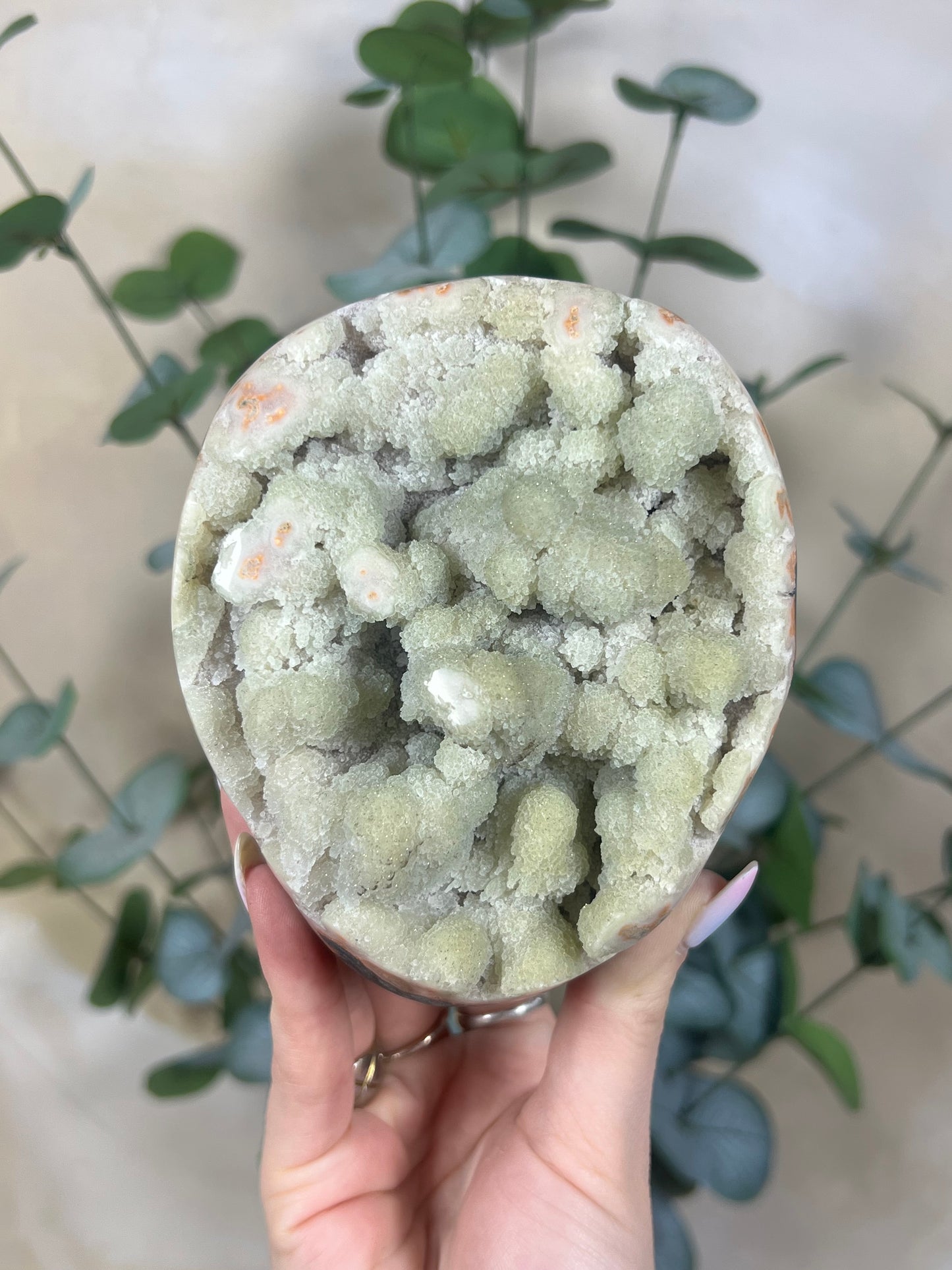 Mint Peach Amethyst Cut Base (127AB)