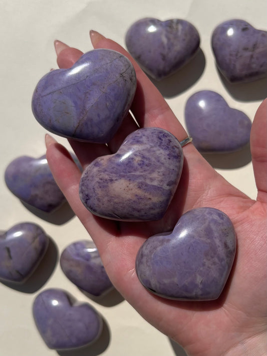 Lavender Jade Heart (10 options)