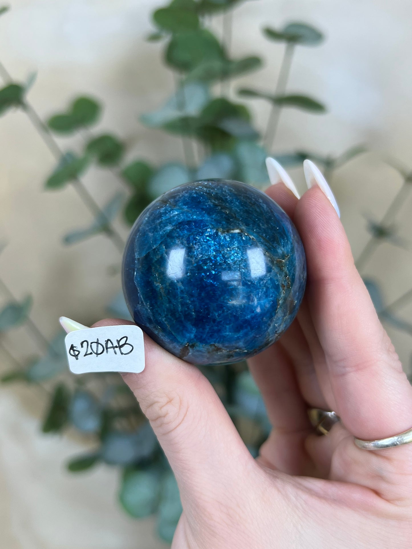 Blue Apatite Spheres (18AB, 20AB)