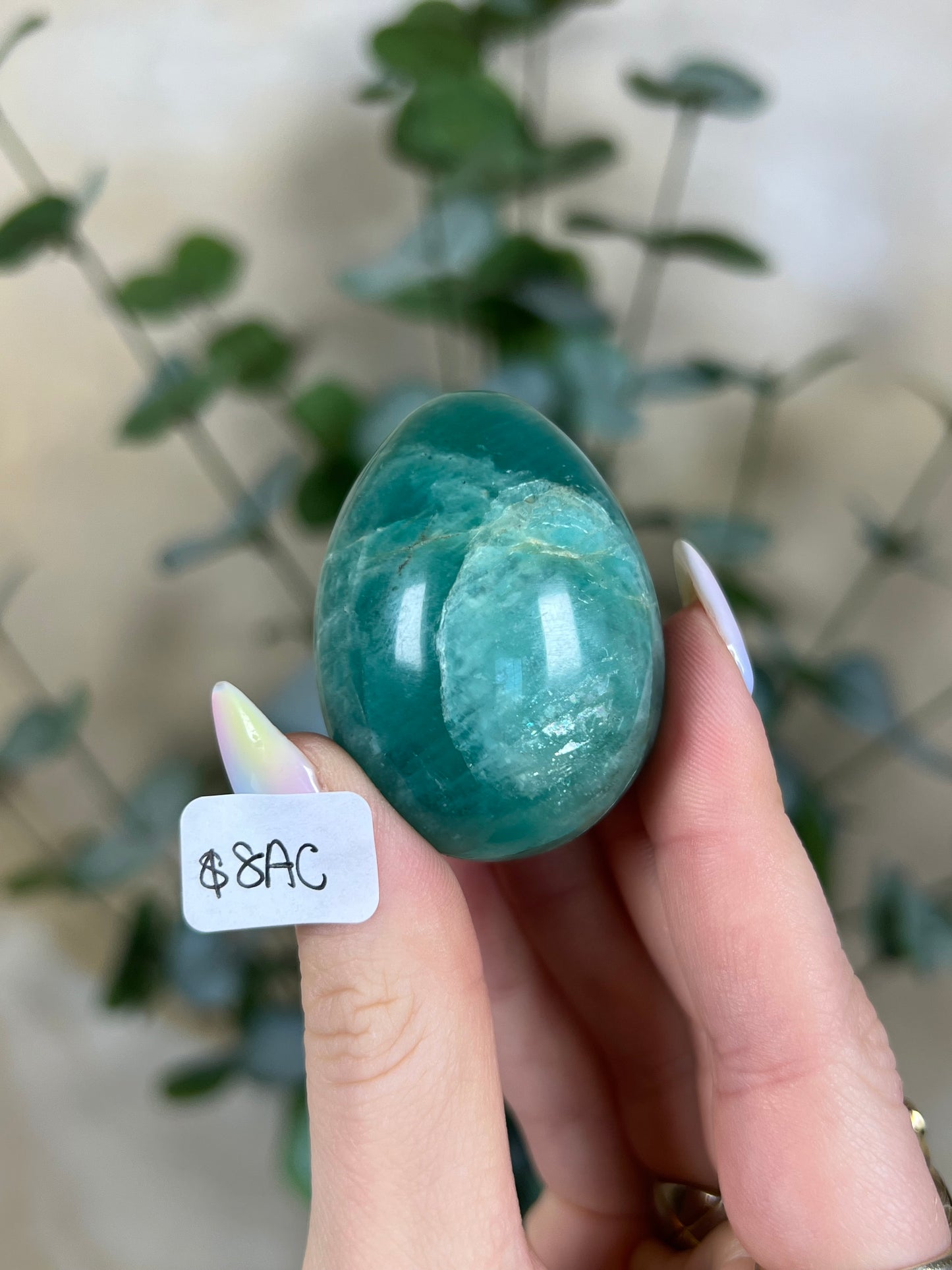 Amazonite Eggs (6AA-8AC)