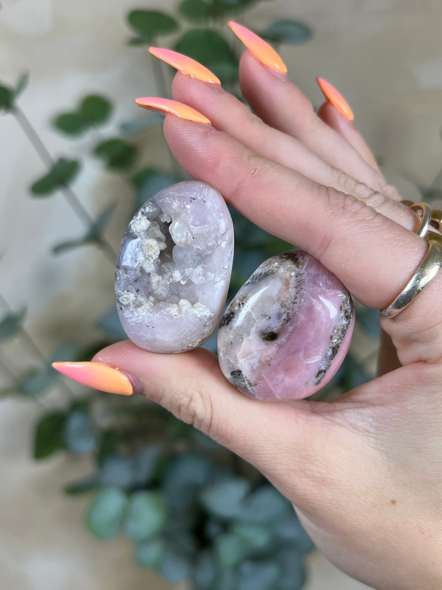 Pink Opal Tumbles
