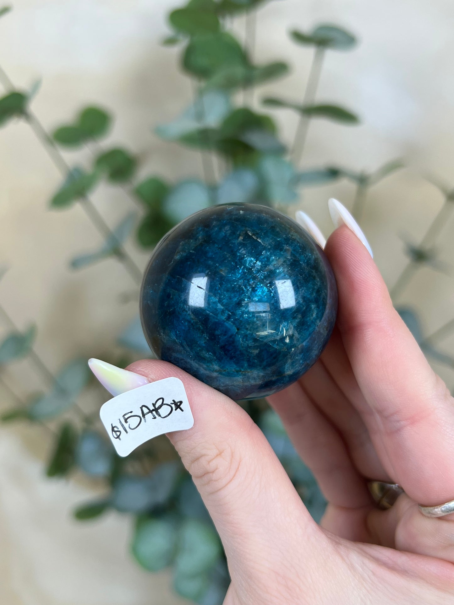 Blue Apatite Spheres (15AA, 15AB)