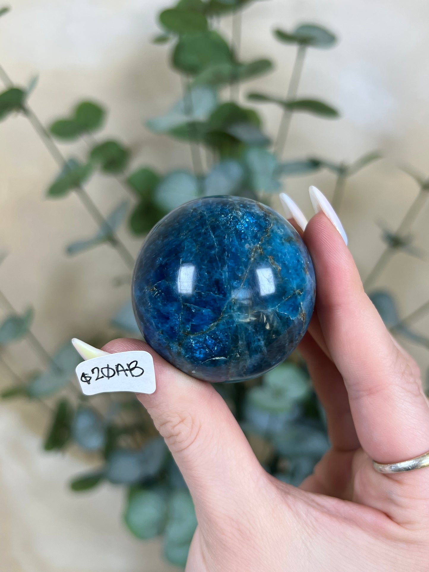 Blue Apatite Spheres (18AB, 20AB)