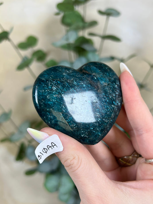 Blue Apatite Hearts (10AA, 12AA, 16AA)