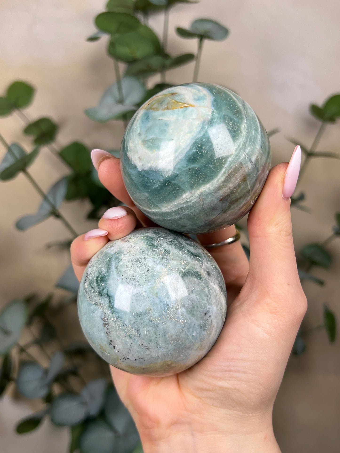 Sea Jasper Spheres (27FB, 27FC)