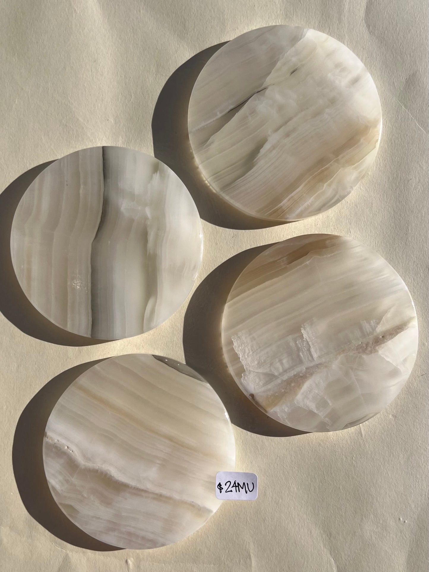 Calcite Coaster Sets (6 options)