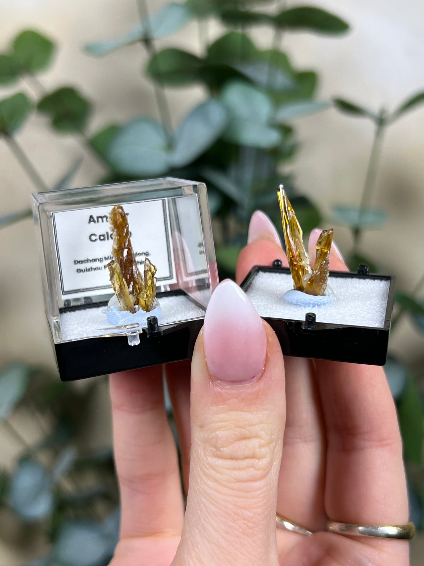 Amber Calcite Perky Box