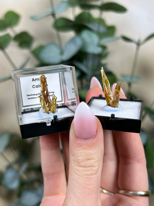 Amber Calcite Perky Box