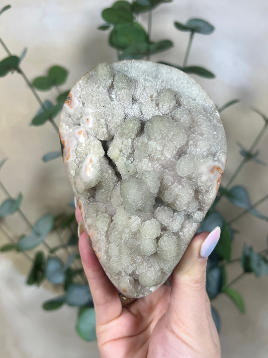 Mint Peach Amethyst on Stand (120AA)