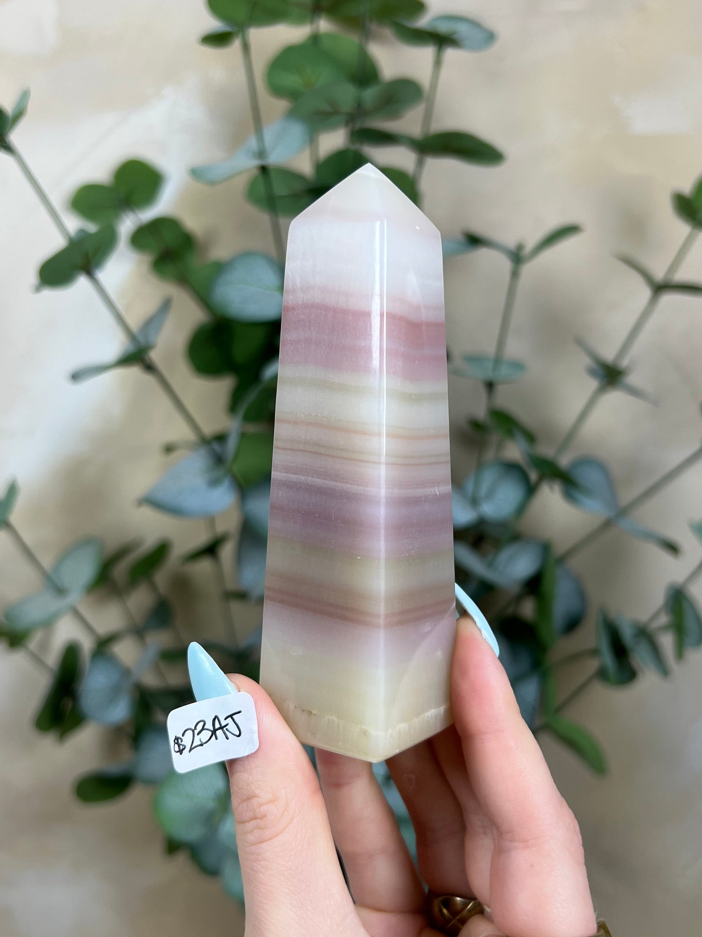 Pink Banded Calcite Towers (23AJ, 24I)