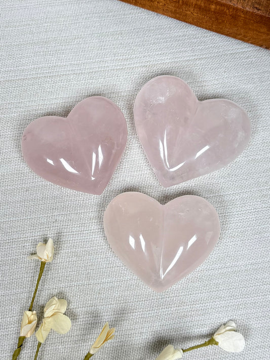 Rose Quartz Puffy Hearts (22AL-23AL)