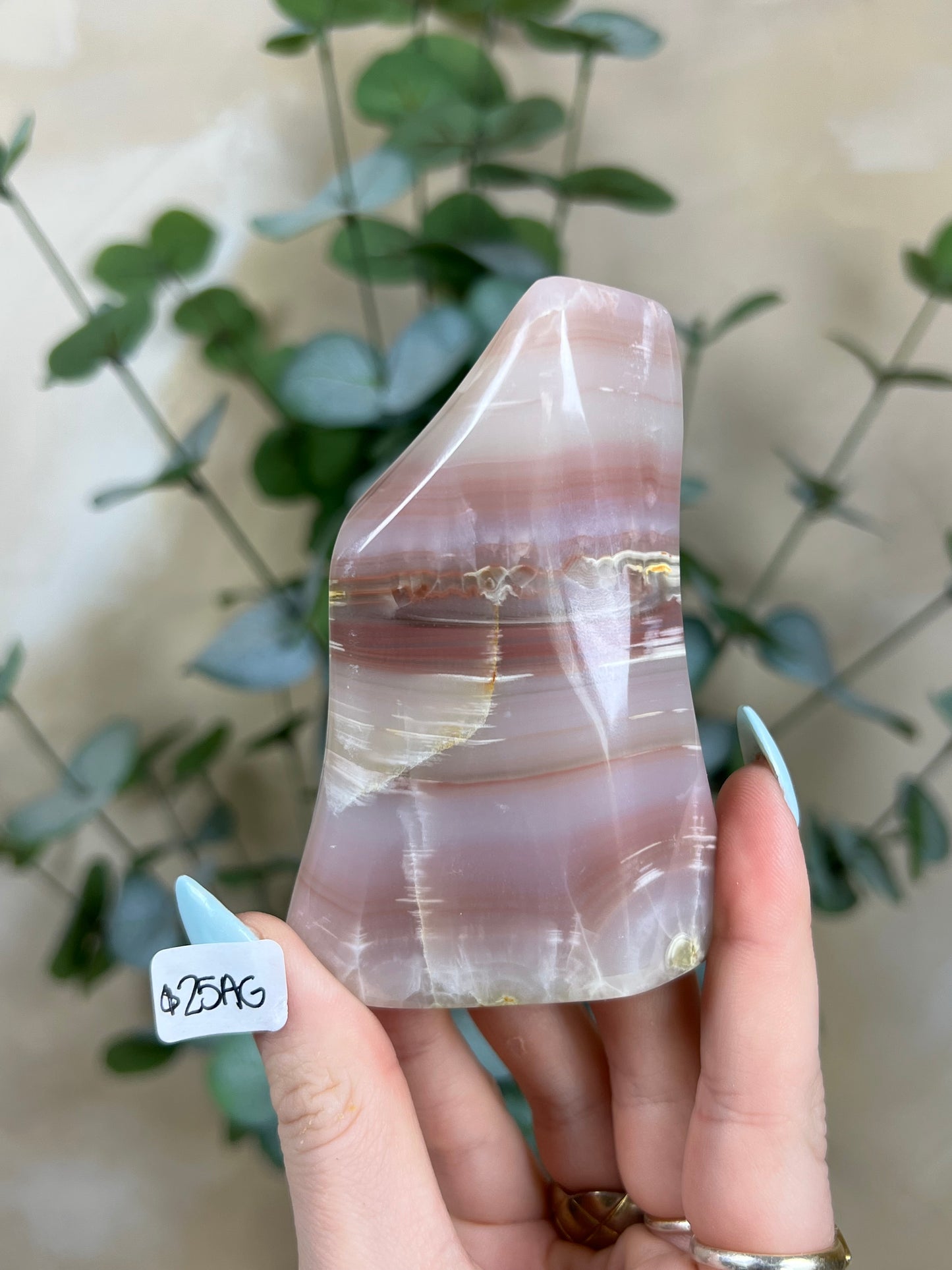 Pink Banded Calcite Freeforms (3 options)