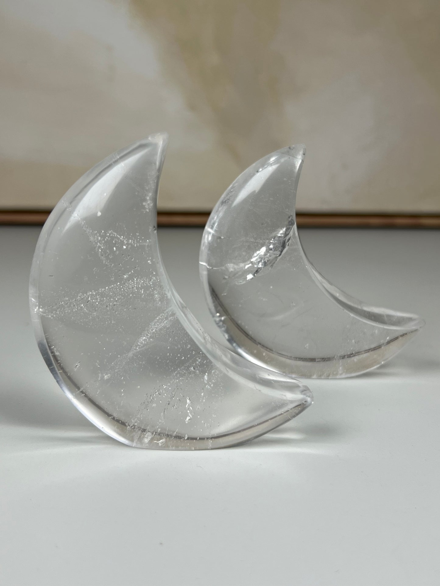 Clear Quartz Standing Moons (39ET, 39EU)