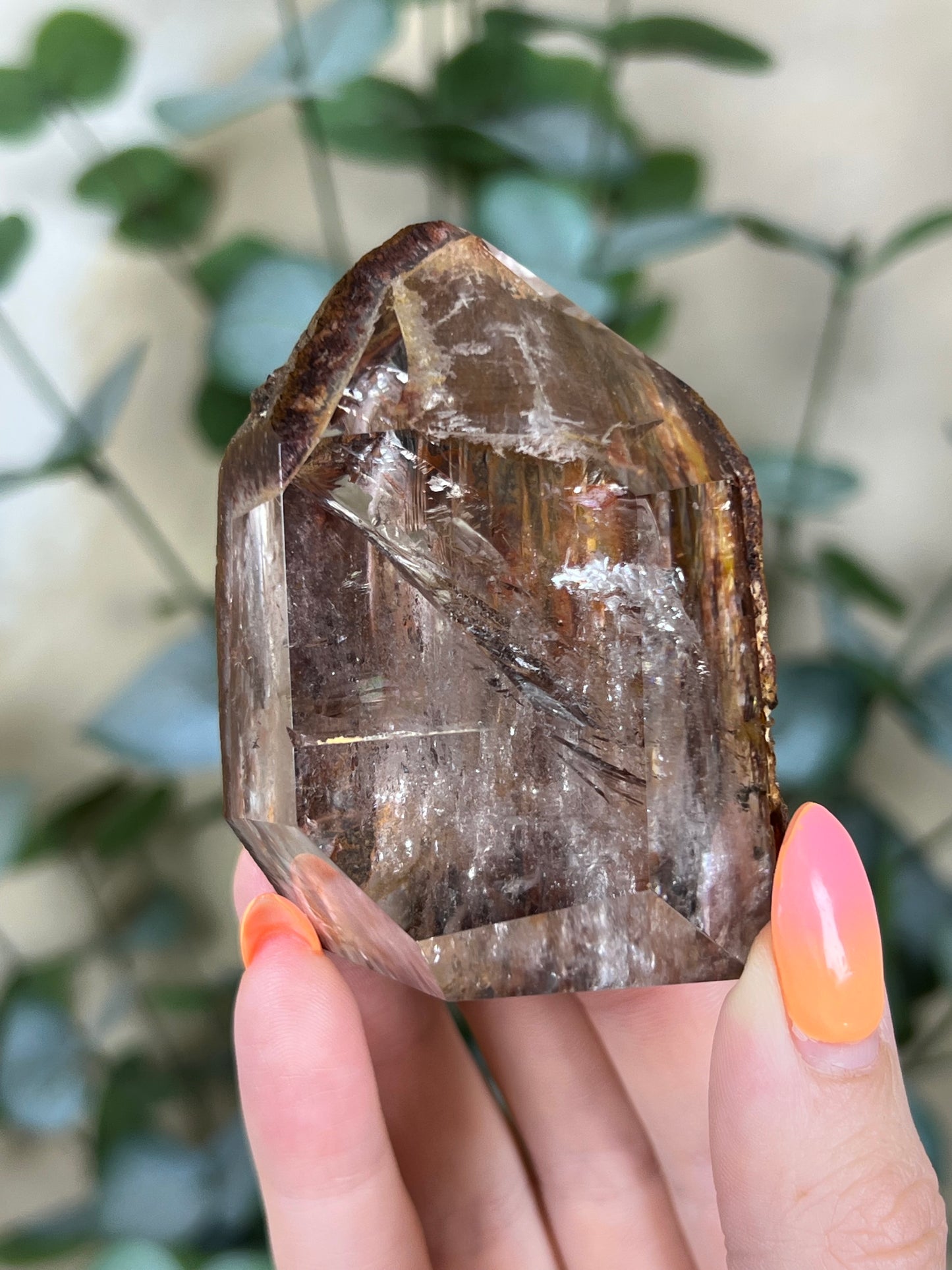 Firey Inclusion Quartz Tower (66AA)