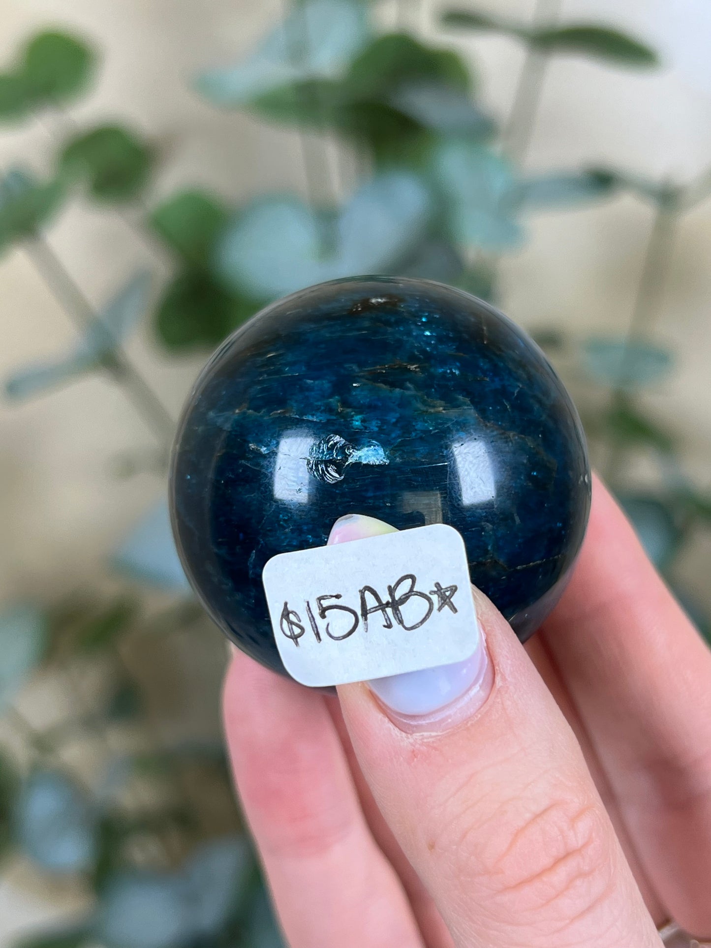 Blue Apatite Spheres (15AA, 15AB)