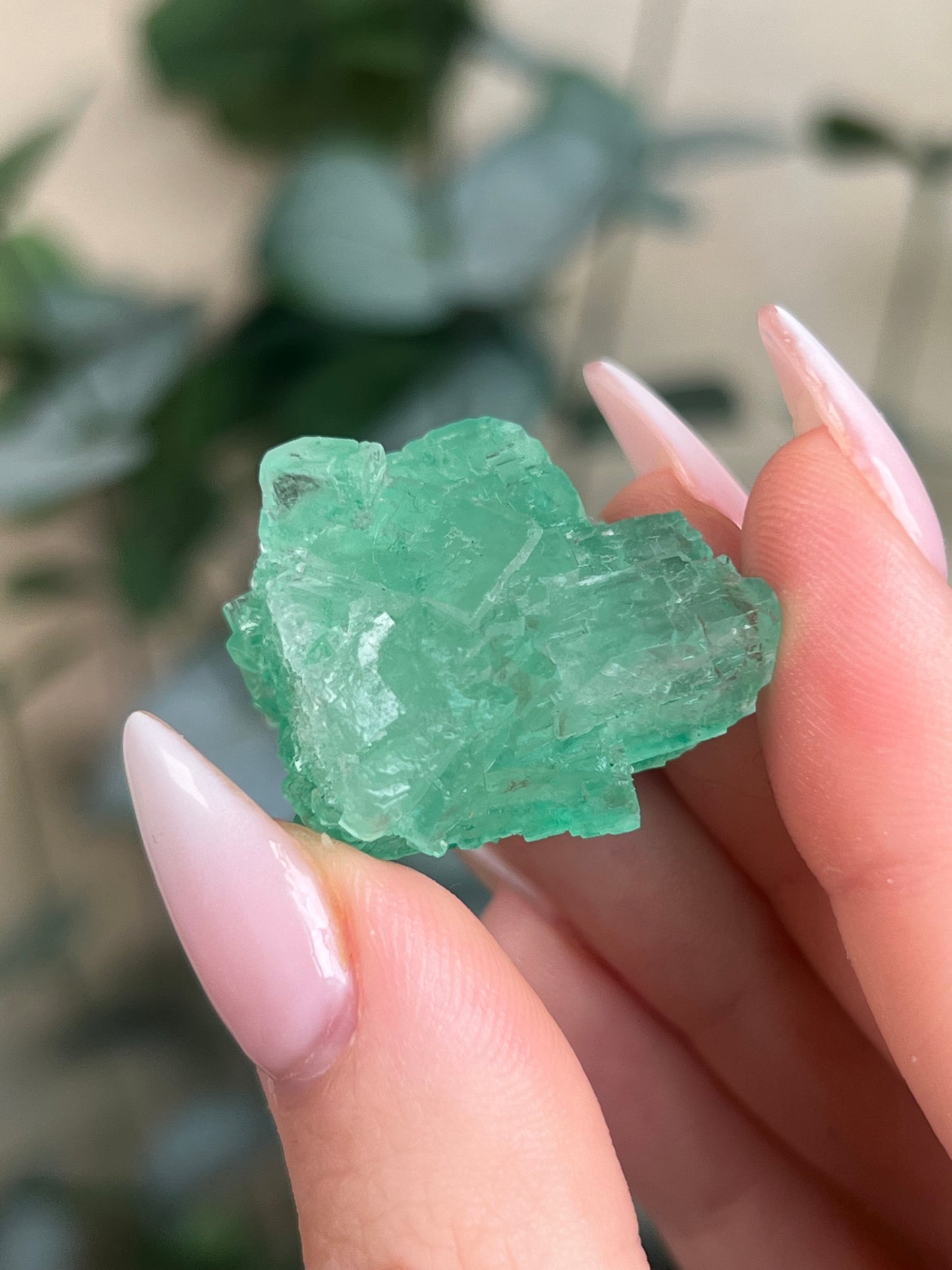 Green Halite with Display Block (70KH)