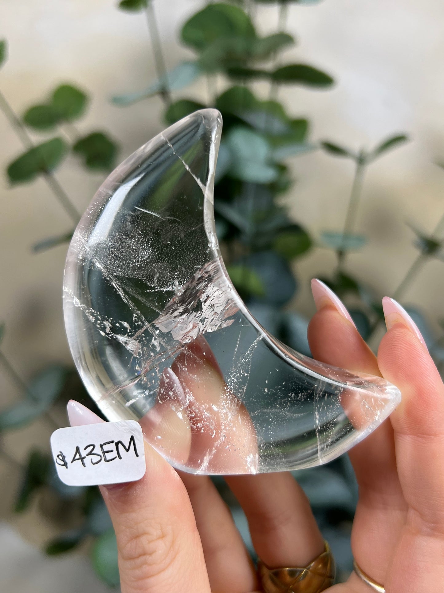 Clear Quartz Standing Moons (42EY, 43EM)