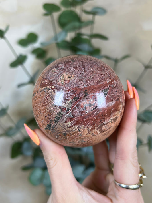 Fire Calcite Sphere (30AG)