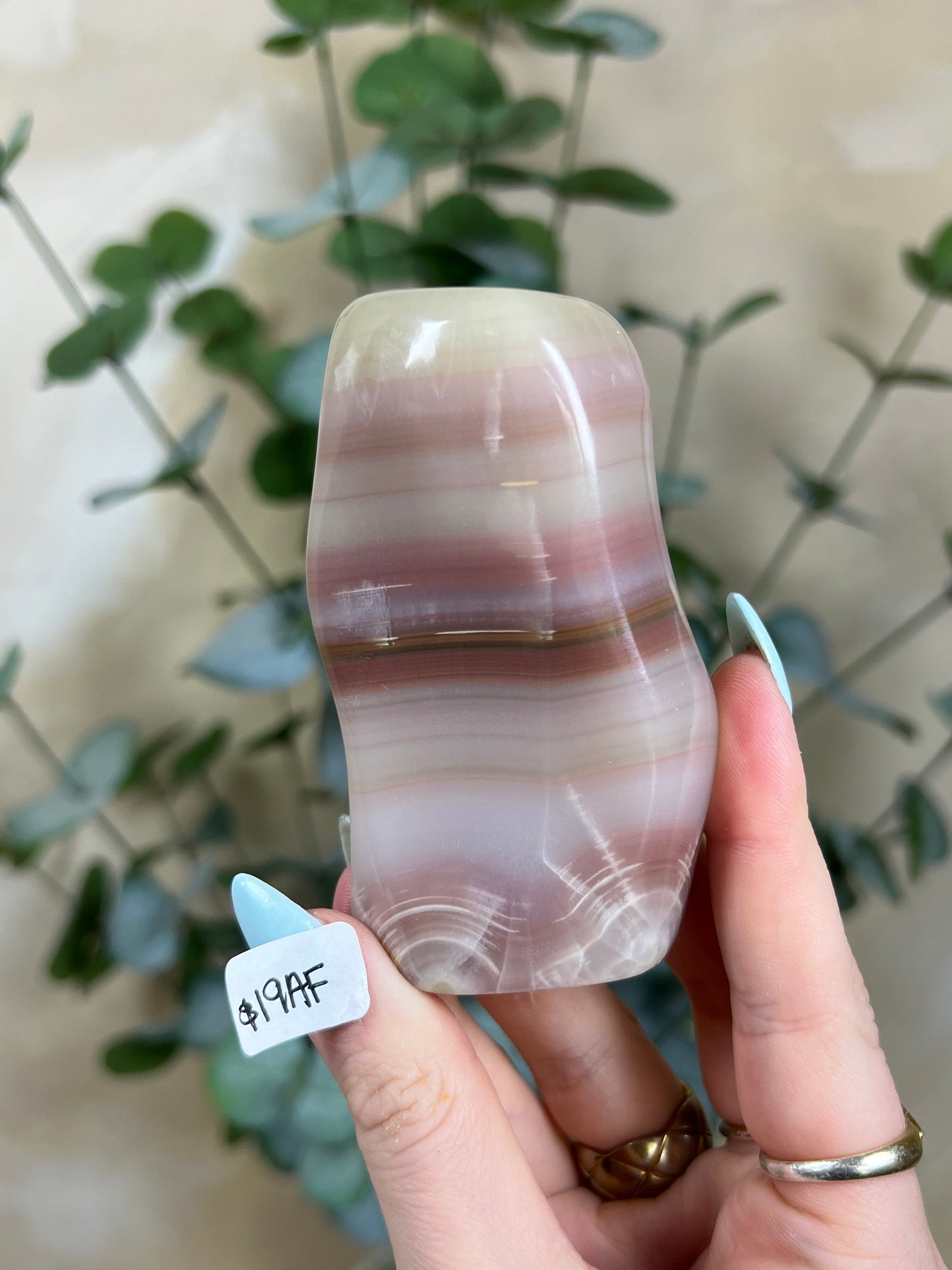 Pink Banded Calcite Freeforms (3 options)