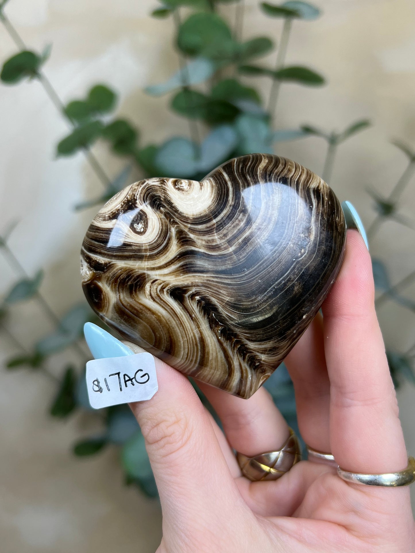 Chocolate Calcite Hearts (5 options)