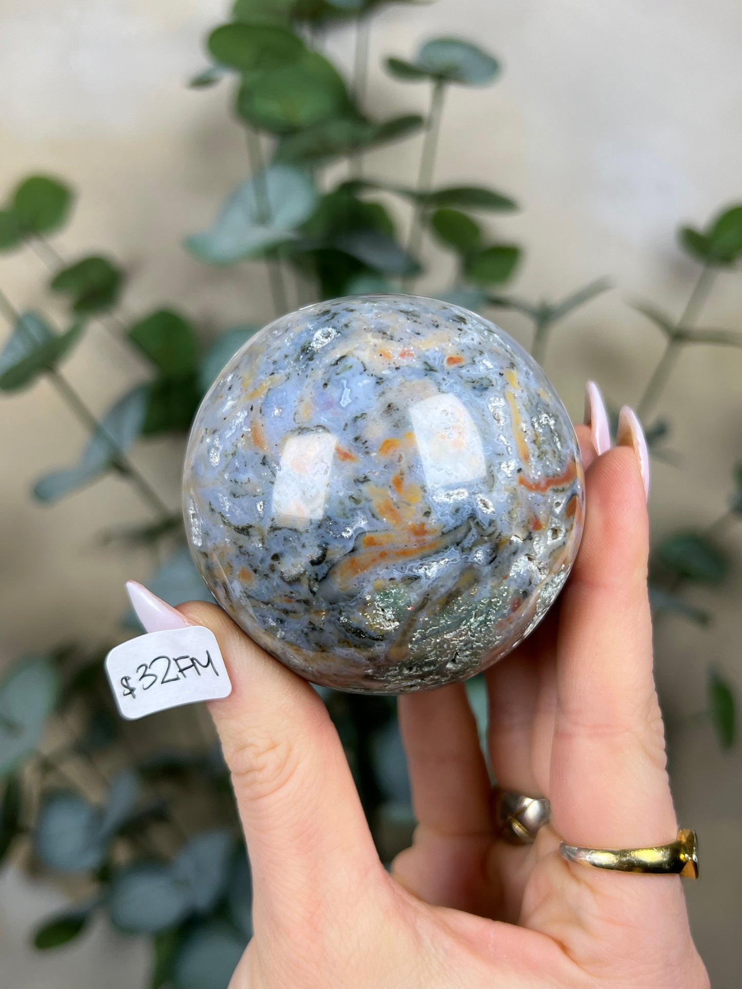 Sea Jasper Spheres (32FM, 33FA)
