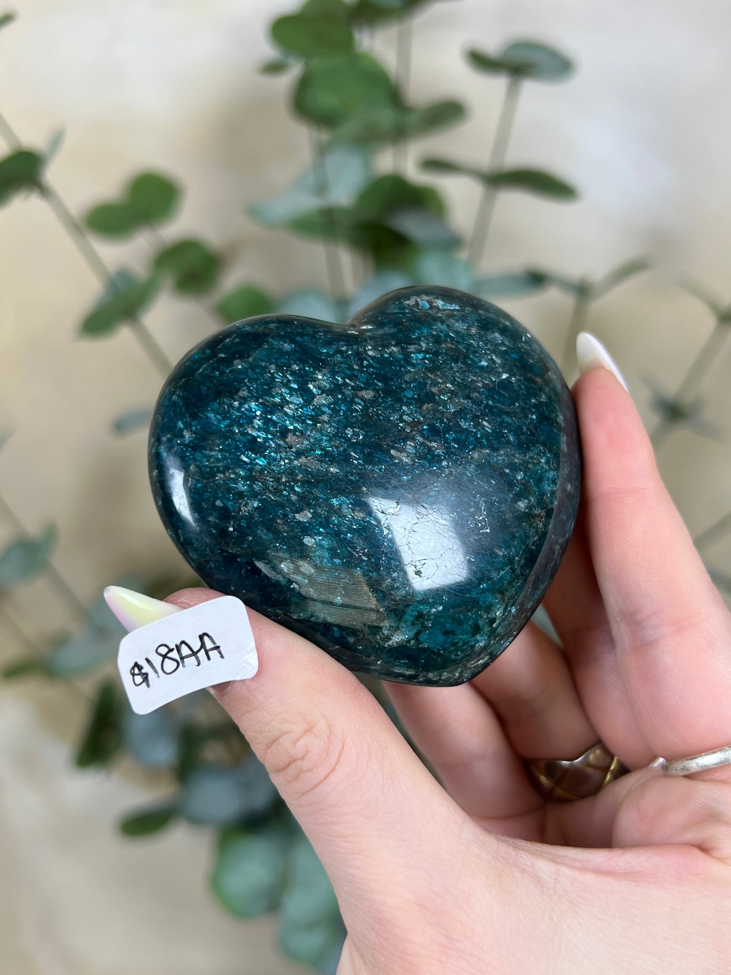 Blue Apatite Hearts (18AA, 20AA)