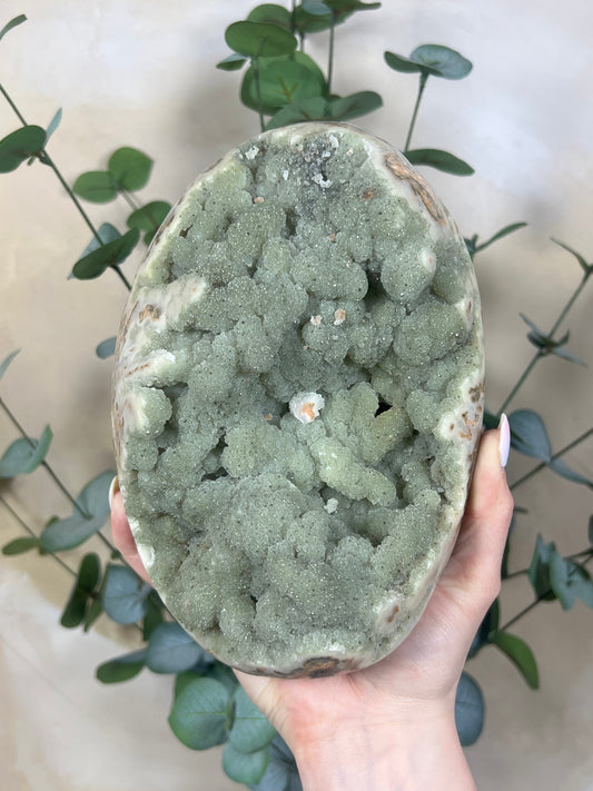 Mint Peach Amethyst on Stand (411AA)