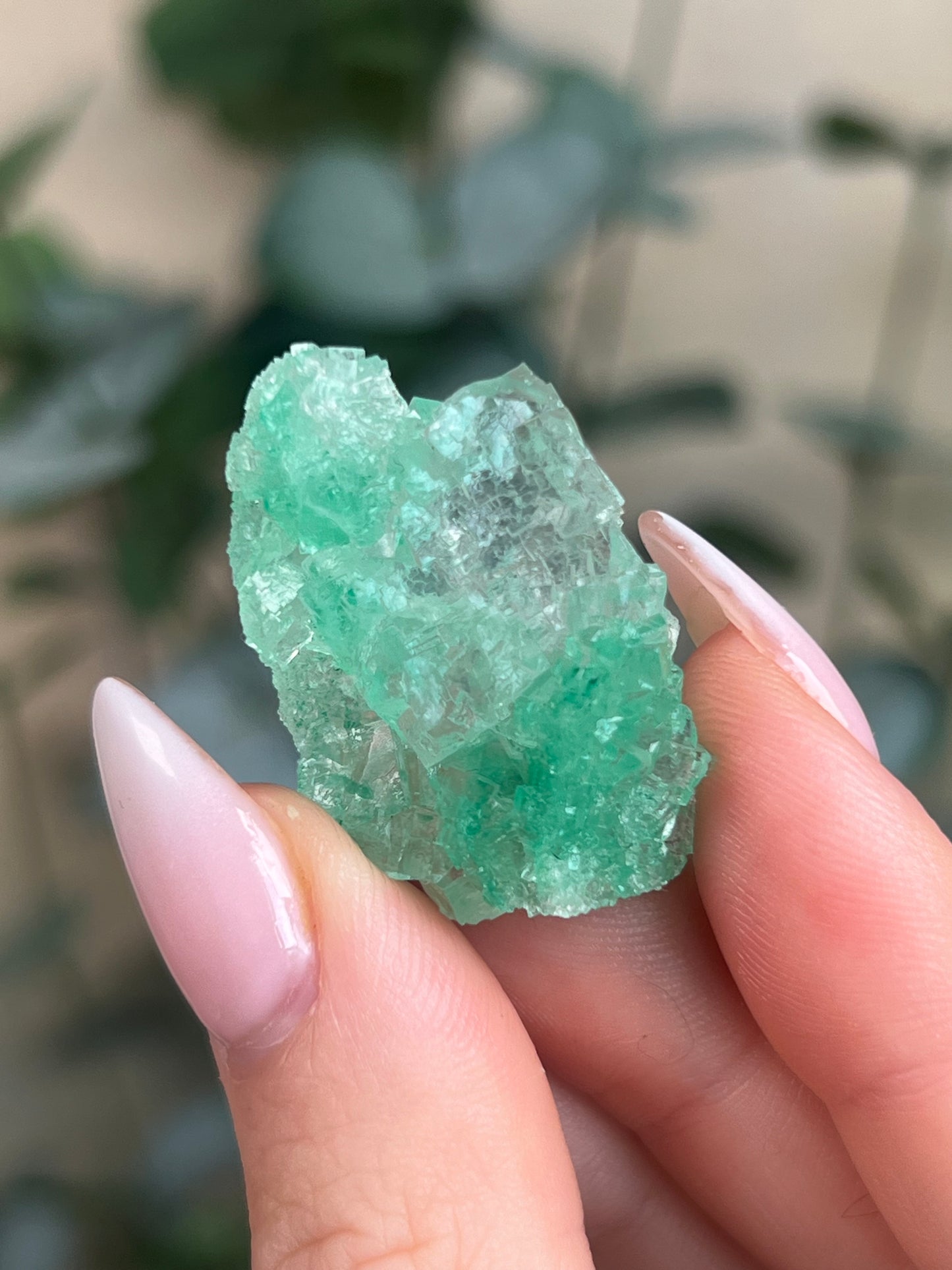 Green Halite with Display Block (34LJ)