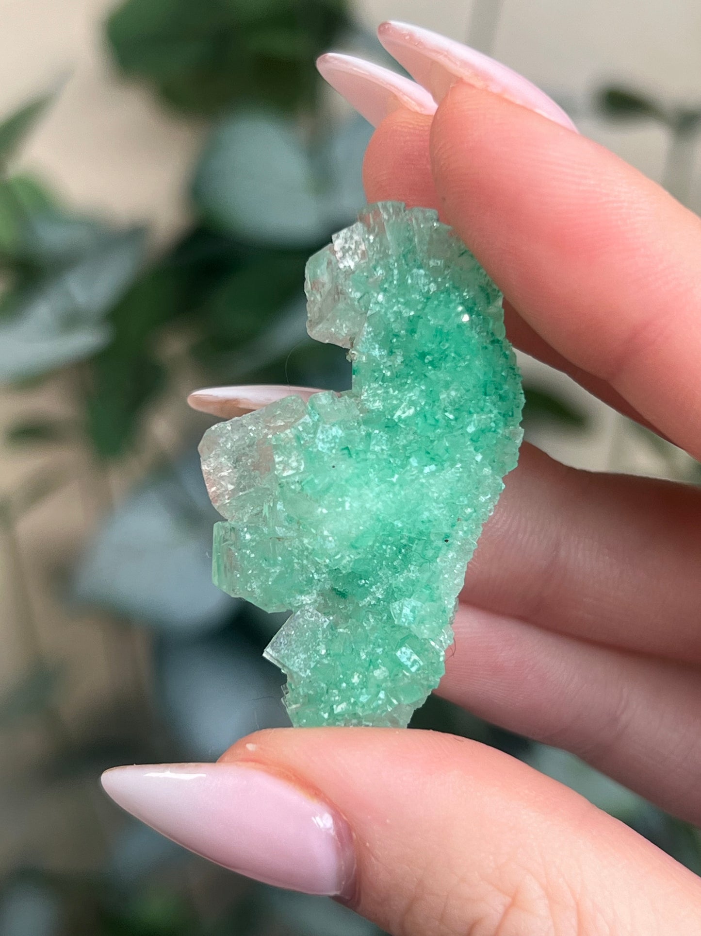 Green Halite with Display Block (54KS)