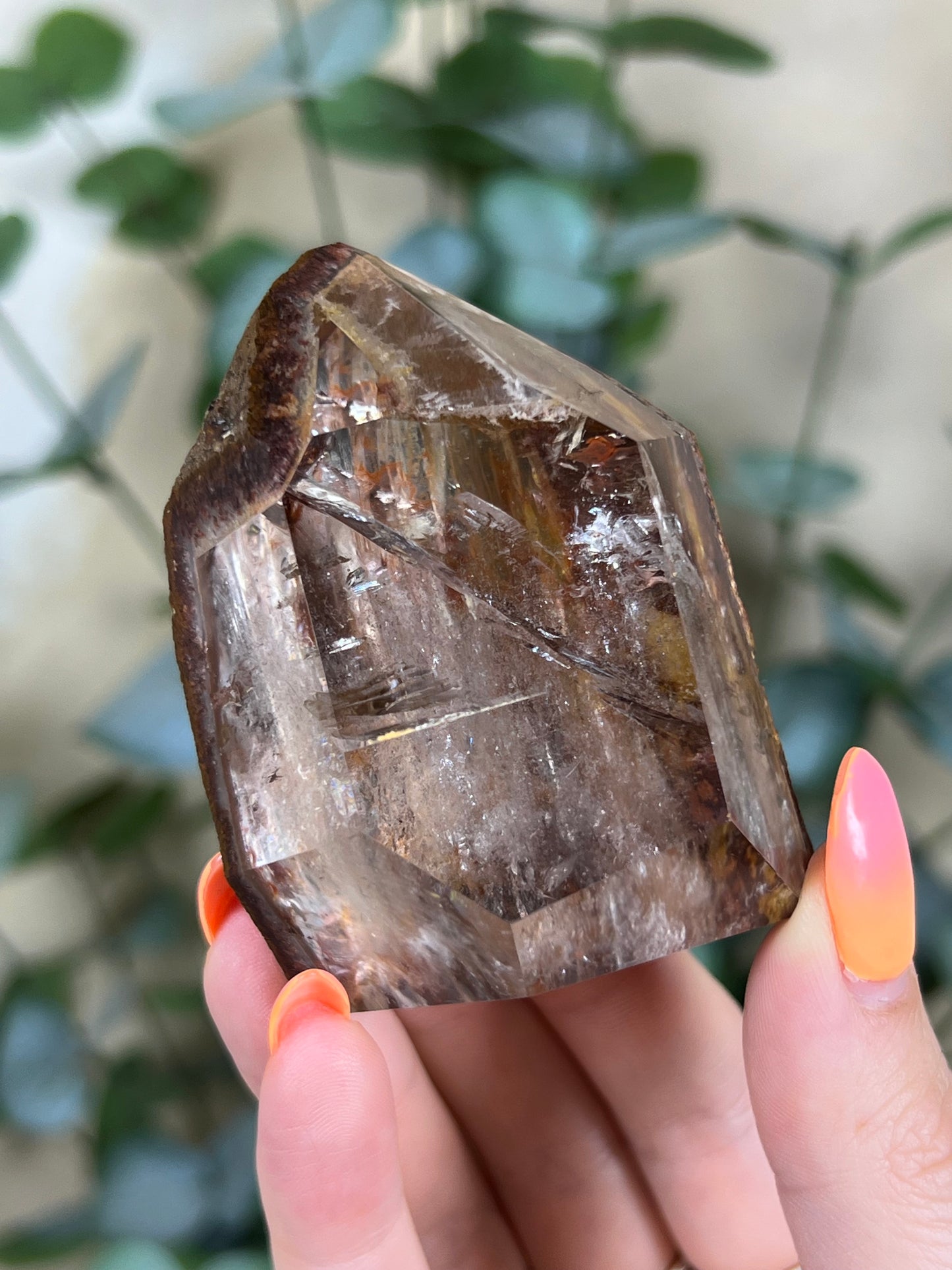 Firey Inclusion Quartz Tower (66AA)