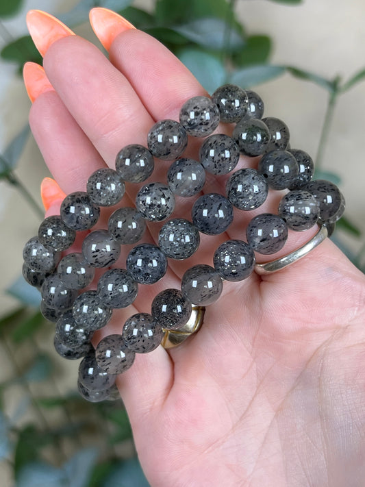 Mica in Quartz Bracelets