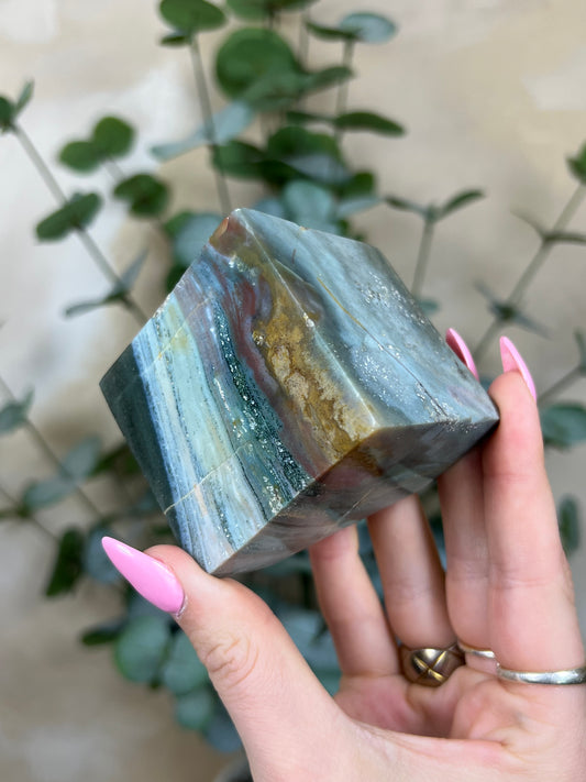 Sea Jasper Cube (32AE)