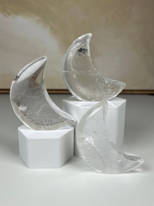 Clear Quartz Standing Moons (27FA, 33EV, 34FM)