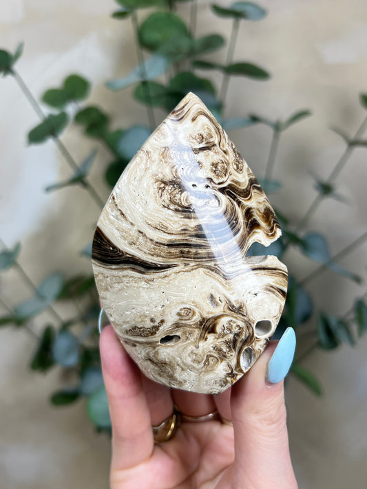 Chocolate Calcite Flame (27AF)