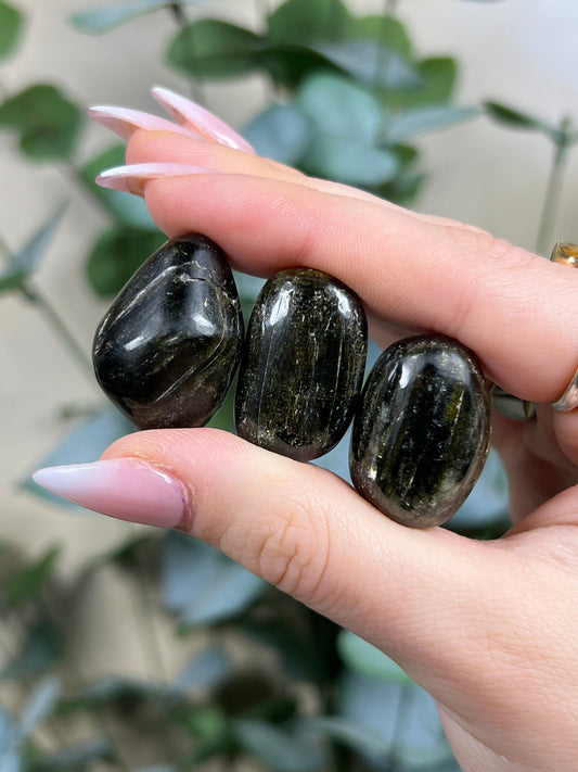 Gemmy Green Tourmaline Tumbles