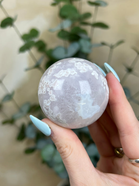 Flower Agate Sphere (92AA)