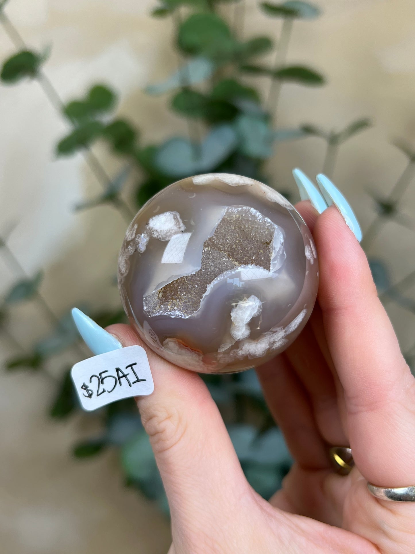 Flower Agate Spheres (17AH-25AI)