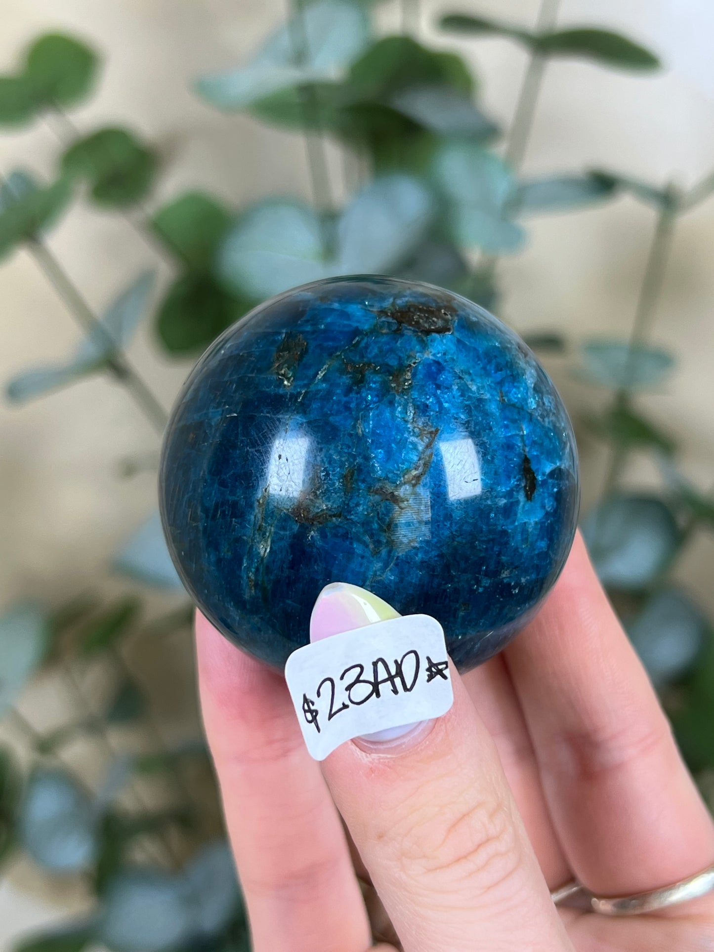 Blue Apatite Spheres (23AD, 25AA)