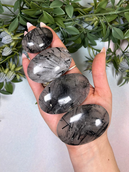 Tourmaline in Quartz Palms (8IK-22HC)